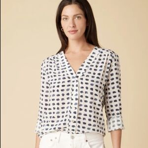 Amour Vert Silk Kaya Blouse NWT